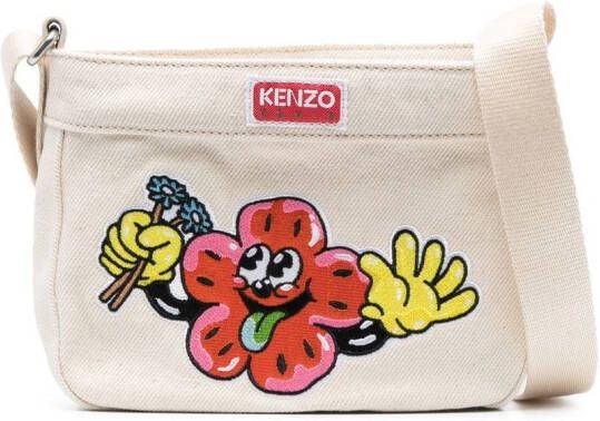 Kenzo Boke tas met bloemenprint Beige
