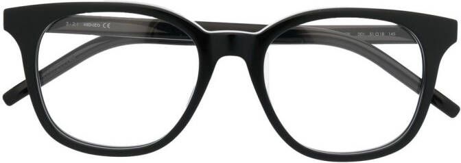 Kenzo Bril met rond montuur Zwart