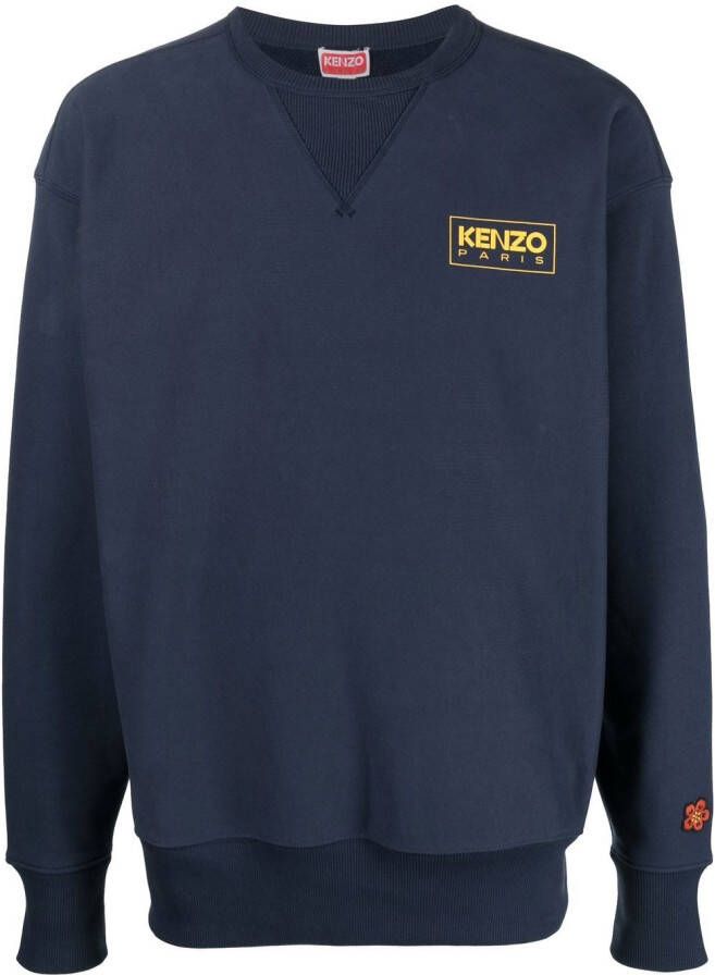 Kenzo Sweater met logoprint Blauw