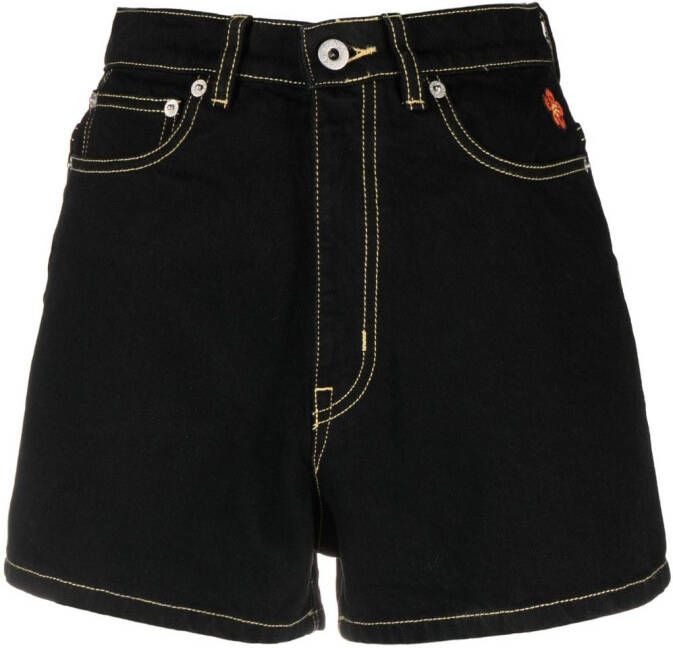 Kenzo Shorts met contrasterende stiksels Zwart
