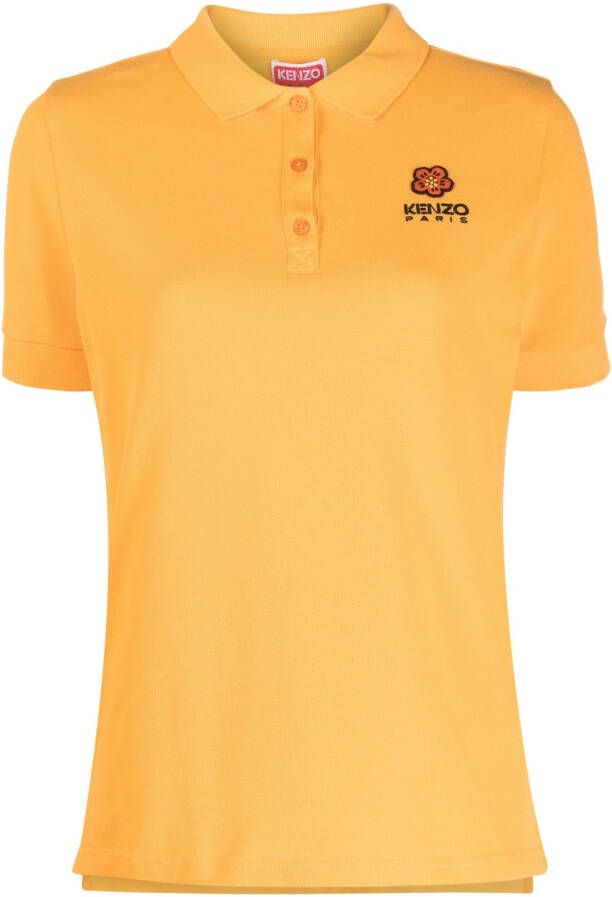 Kenzo Poloshirt met geborduurd logo Oranje