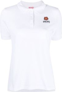 Kenzo Poloshirt met geborduurd logo Wit