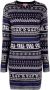 Kenzo Gebreide midi-jurk Blauw - Thumbnail 1