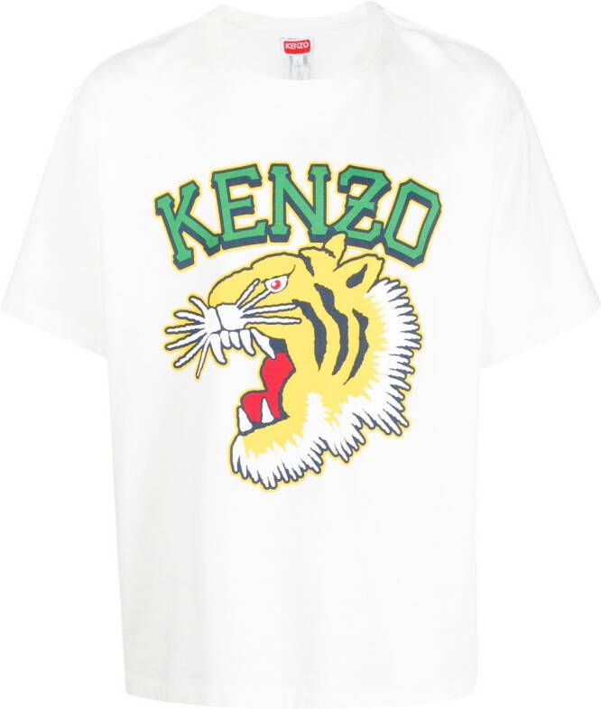 Kenzo T-shirt met print Wit