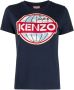 Kenzo T-shirt met print Blauw - Thumbnail 1