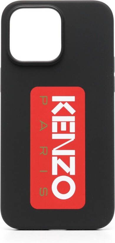 Kenzo iPhone 14 Pro Max hoesje met logoprint Zwart