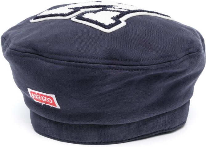 Kenzo Vissershoed met patch Blauw