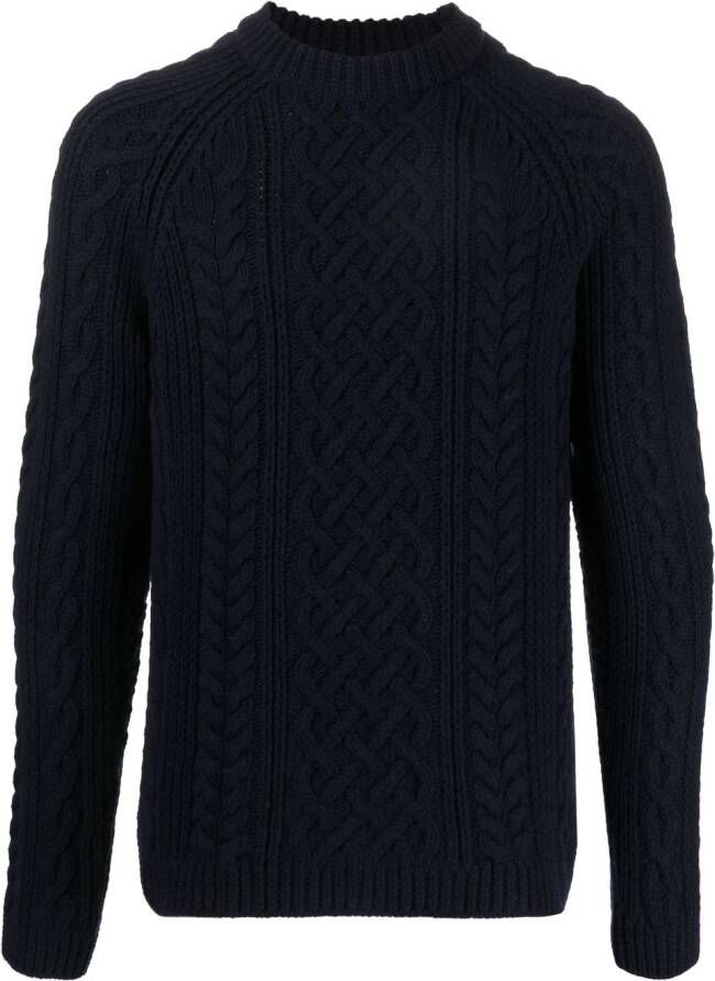 Kenzo Kabelgebreide trui Blauw