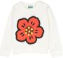Kenzo Kids Broke Flower katoenen sweater Beige - Thumbnail 1
