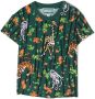 Kenzo Kids T-shirt met grafische print Groen - Thumbnail 1