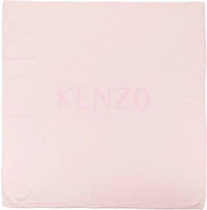 Kenzo Kids Deken met geborduurd logo Roze