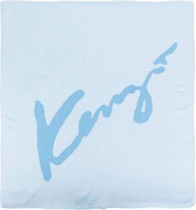 Kenzo Kids Deken met logo Blauw