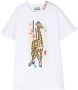 Kenzo Kids T-shirtjurk met print Wit - Thumbnail 1