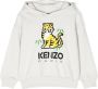 Kenzo Kids Hoodie met tijgerprint Grijs - Thumbnail 1