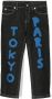 Kenzo Kids Jeans met tekst print Zwart - Thumbnail 1