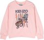 Kenzo Kids Katoenen sweater Roze - Thumbnail 1