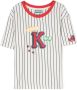 Kenzo Kids T-shirt met logo-patch Wit - Thumbnail 1