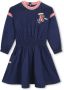 Kenzo Kids Jurk verfraaid met logo Blauw - Thumbnail 1