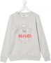 Kenzo Kids Sweater met geborduurd logo Grijs - Thumbnail 1
