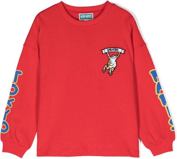 Kenzo Kids Sweater met patches Rood