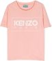 Kenzo Kids T-shirt met logo-print Roze - Thumbnail 1