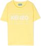 Kenzo Kids T-shirt met logoprint Geel - Thumbnail 1