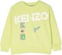 Kenzo Kids Sweater met geborduurd logo Groen - Thumbnail 1