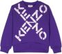 Kenzo Kids Sweater met logoprint Paars - Thumbnail 1