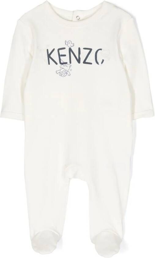Kenzo Kids Pyjama met logoprint Beige