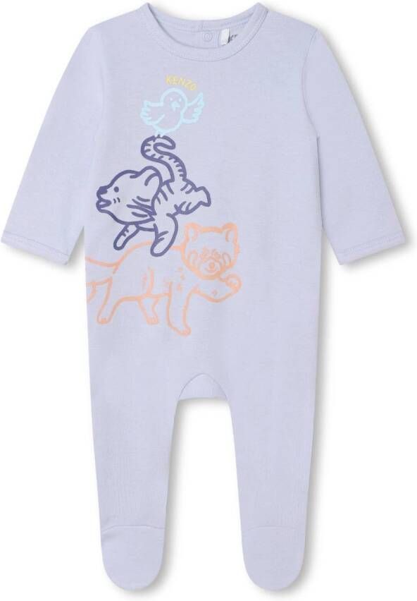 Kenzo Kids Pyjama met print Blauw