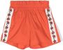 Kenzo Kids Shorts met geborduurde rozen Oranje - Thumbnail 1