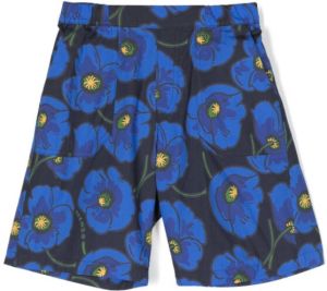 Kenzo Kids Shorts met bloe print Blauw