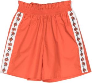 Kenzo Kids Shorts met bloe print Oranje