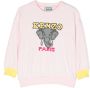 Kenzo Kids Sweater met geborduurd logo Roze - Thumbnail 1