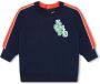 Kenzo Kids Sweater met logopatch Blauw - Thumbnail 1