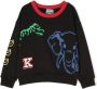Kenzo Kids Sweater met logoprint Zwart - Thumbnail 1