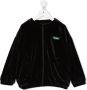 Kenzo Kids Sweater met logoprint kinderen Viscose Spandex Elastane Polyester 10 jaar Zwart - Thumbnail 1