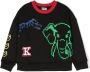 Kenzo Kids Sweater met print Blauw - Thumbnail 1