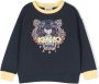 Kenzo Kids Sweater met tijgerprint Blauw - Thumbnail 1