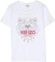 Kenzo Kids T-shirt met logoprint Wit - Thumbnail 1