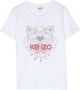 Kenzo Kids T-shirt met logoprint Wit - Thumbnail 1