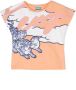 Kenzo Kids T-shirt met print Oranje - Thumbnail 1