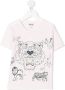 Kenzo Kids T-shirt met print Roze - Thumbnail 1