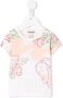 Kenzo Kids T-shirt met tropische print Beige - Thumbnail 1