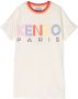 Kenzo Kids T-shirtjurk met logoprint Beige - Thumbnail 1
