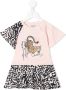 Kenzo Kids T-shirtjurk met luipaardprint Roze - Thumbnail 1