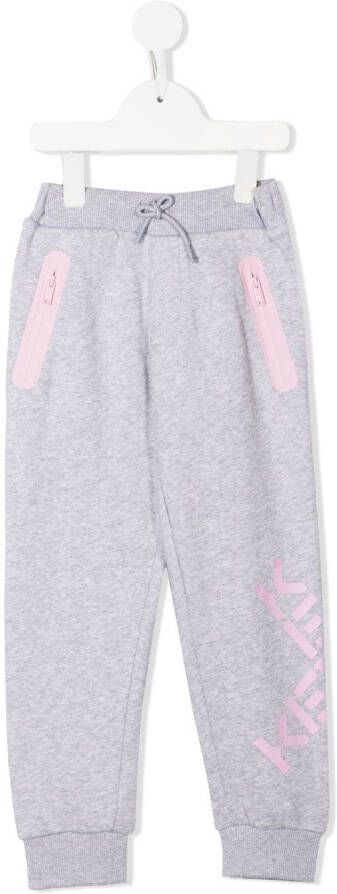 Kenzo Kids Trainingsbroek met logoprint Grijs