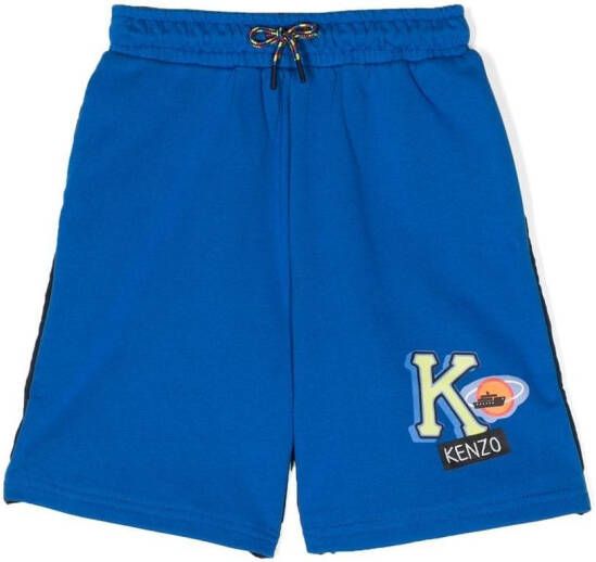 Kenzo Kids Tweekleurige shorts Blauw