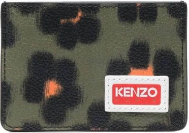 Kenzo Pasjeshouder met logopatch Groen