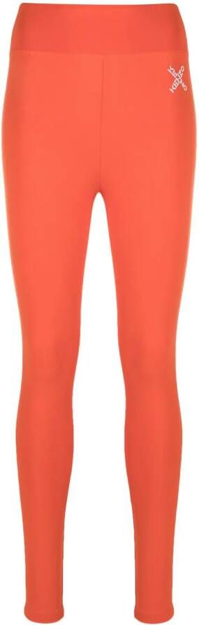 Kenzo Legging met logoprint Oranje